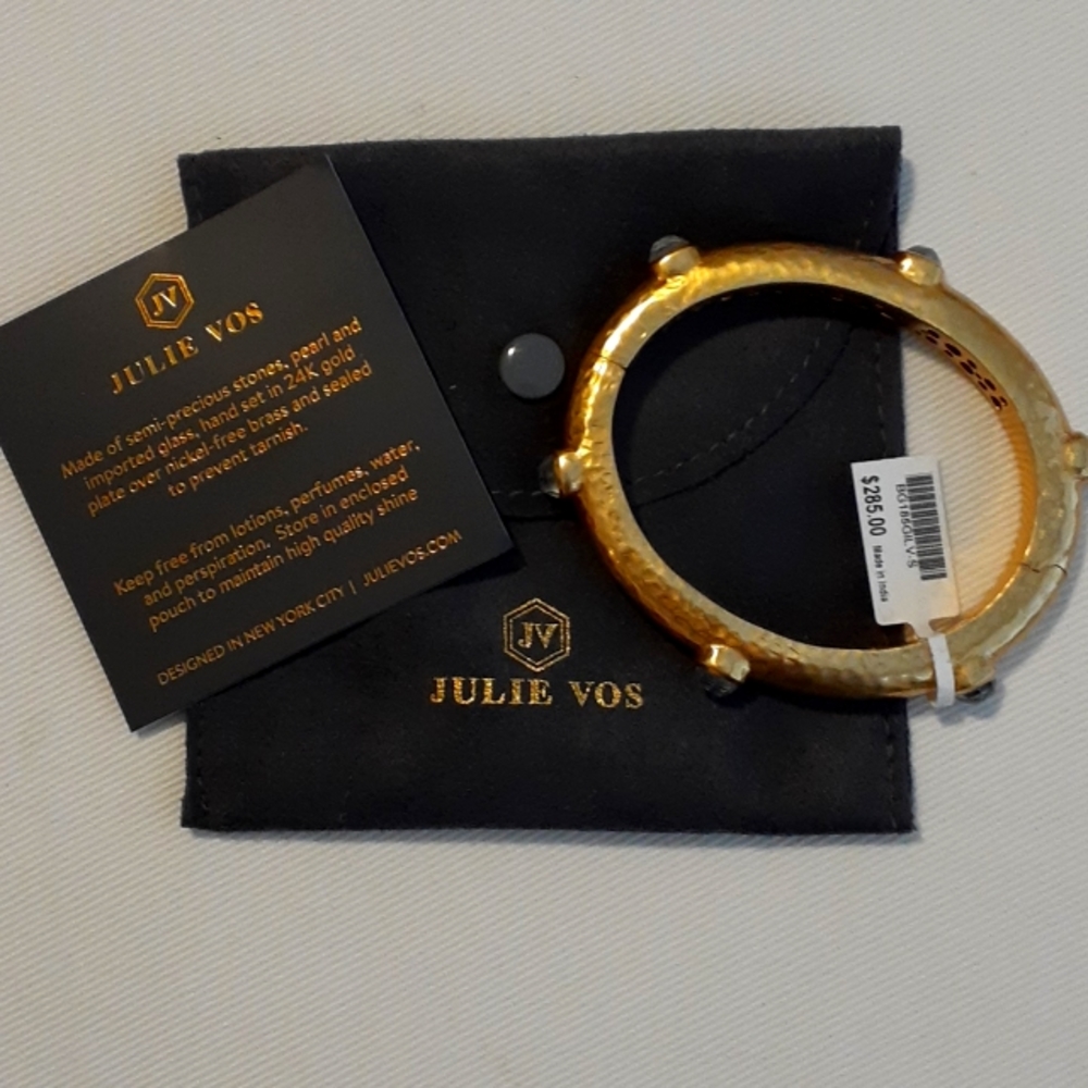 Julie Vos Catalina Hinge Bracelet Lavender